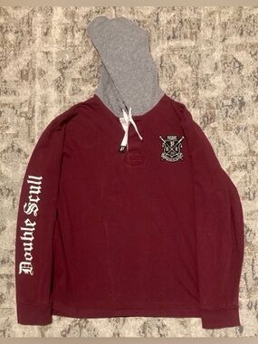 Polo Ralph Lauren Gothic Rowing Crest Hooded T Shirt - XL - EUC